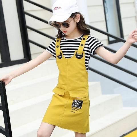 Casual Overall Clothing Set