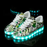 USB Charger LED Glowing Sneakers