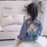 Flower Embroidery Denim Jacket