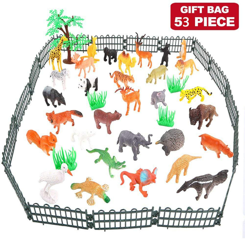 53Pcs/set Animal Toy Simulation