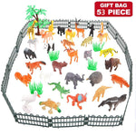 53Pcs/set Animal Toy Simulation