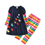 Rainbow Embroidery Clothing Set