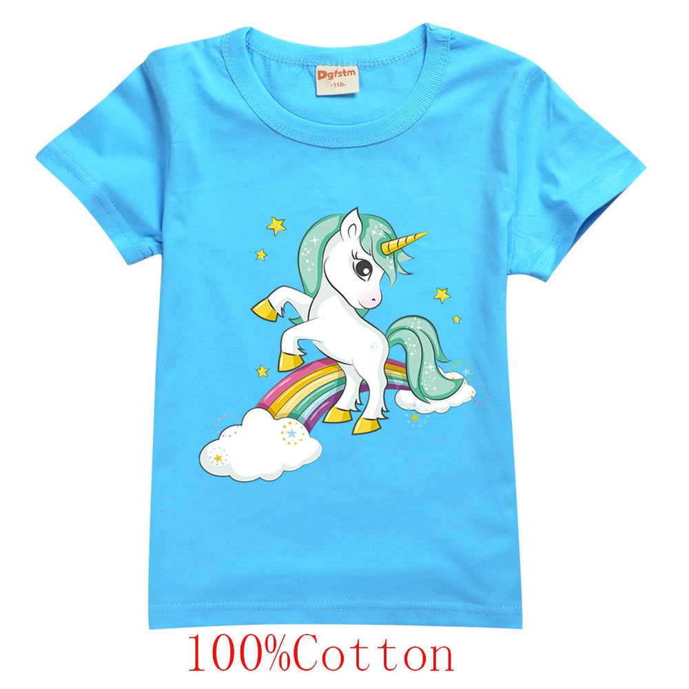 Unicorn Kids Cartoon Outfits Baby