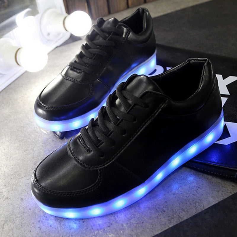 USB Charger LED Glowing Sneakers