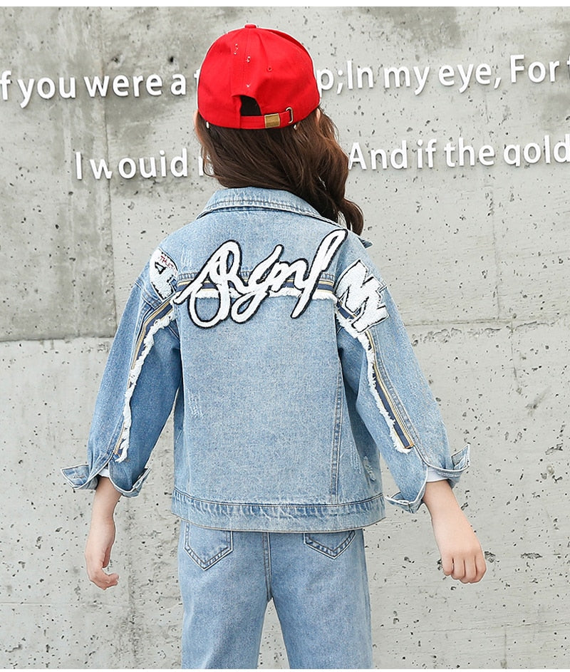 Letter Denim Jacket