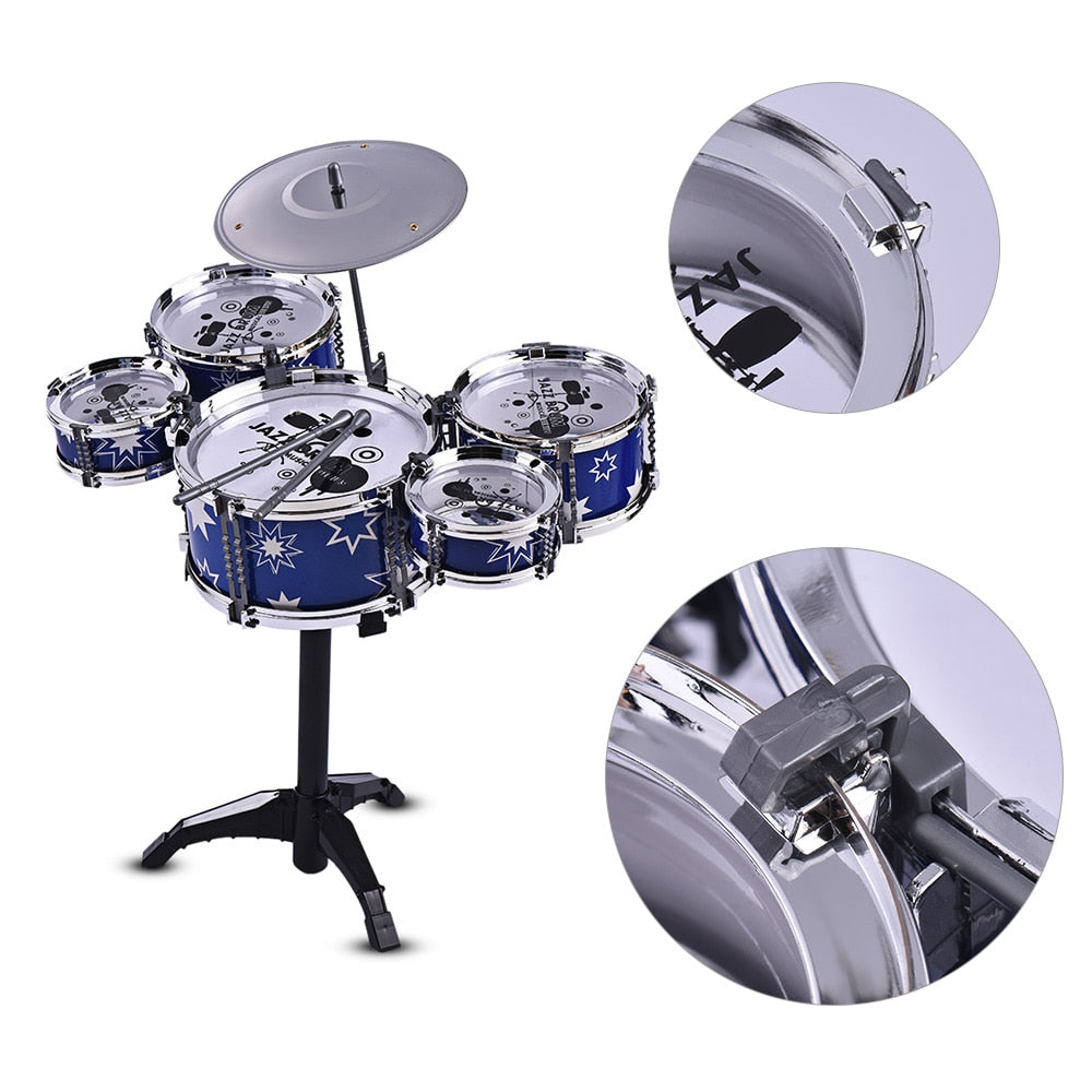 Jazz Drum Set with Small Stool