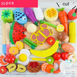 DIY Cute Wooden Cutting Fruit Toy Set