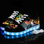 USB Charger LED Glowing Sneakers