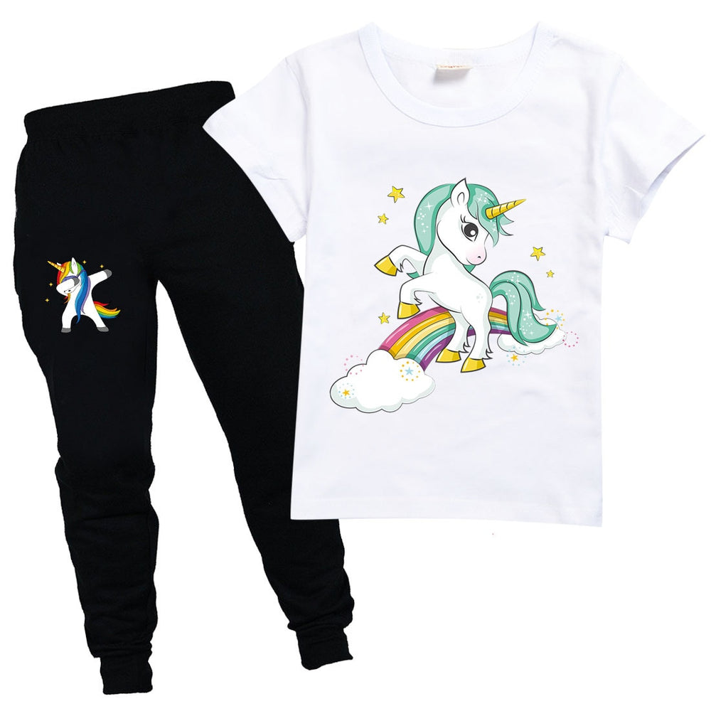 Unicorn Kids Cartoon Outfits Baby