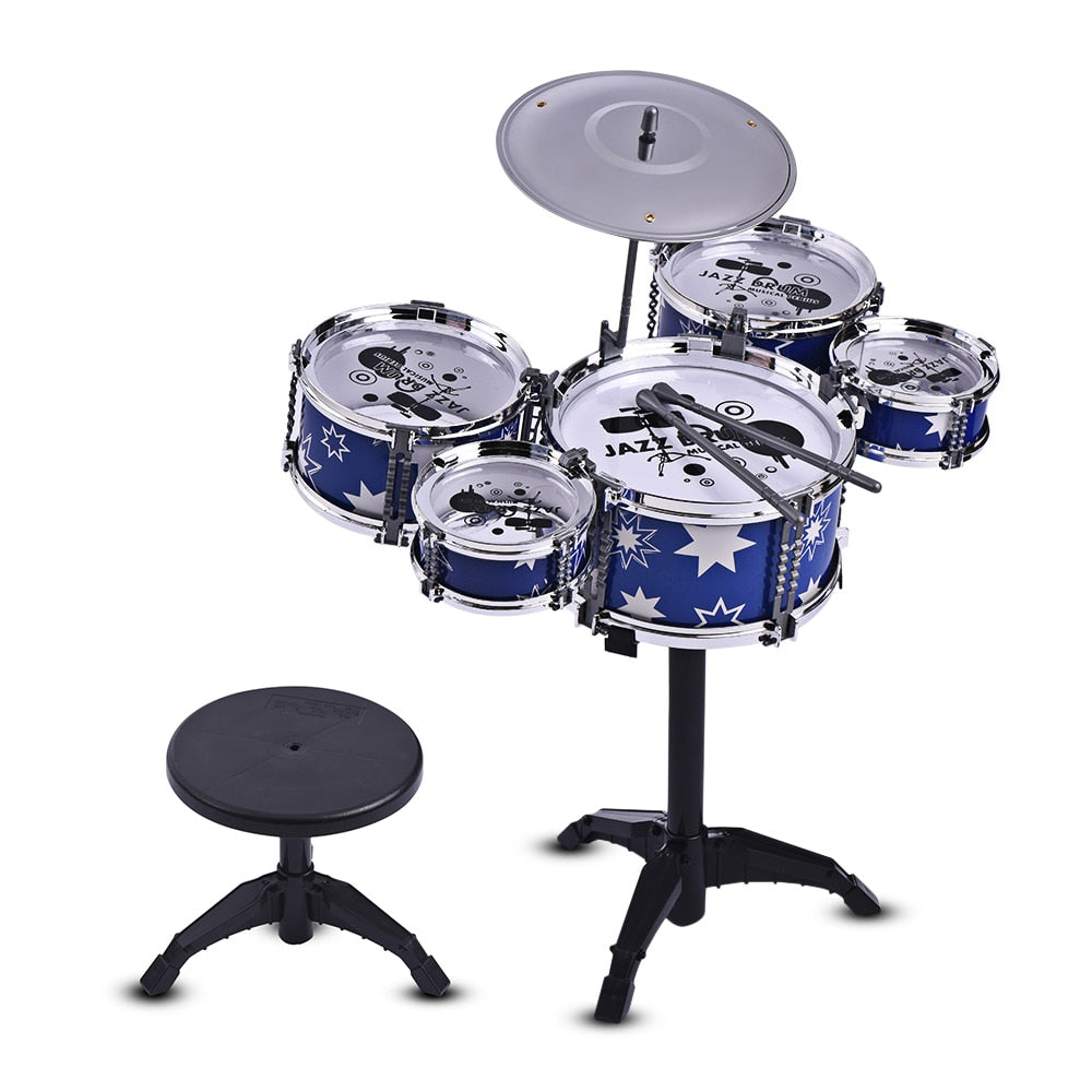 Jazz Drum Set with Small Stool