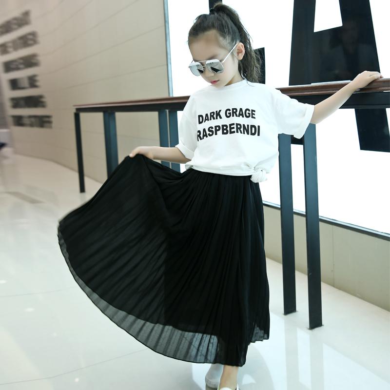 Pleated Chiffon Skirt