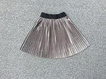 Velvet Pleated Skirt