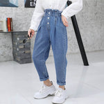 Cartoon Elastic Waist Jeans