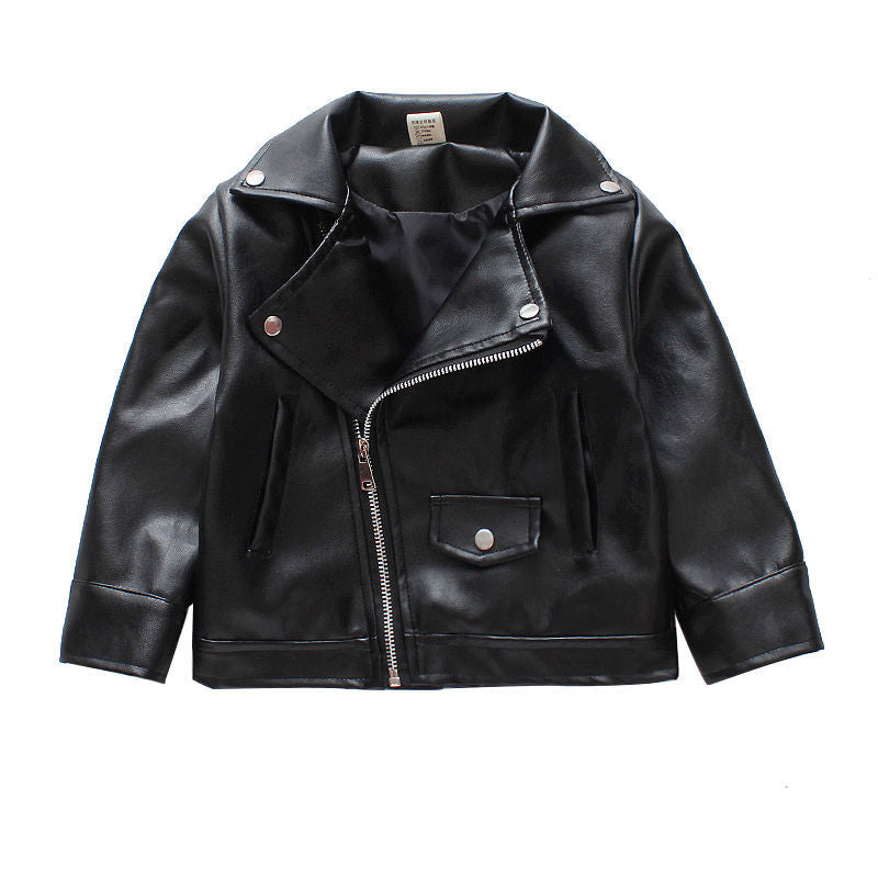 Faux Leather Bomber Jacket