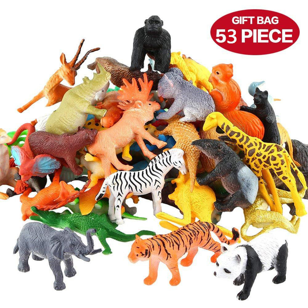 53Pcs/set Animal Toy Simulation