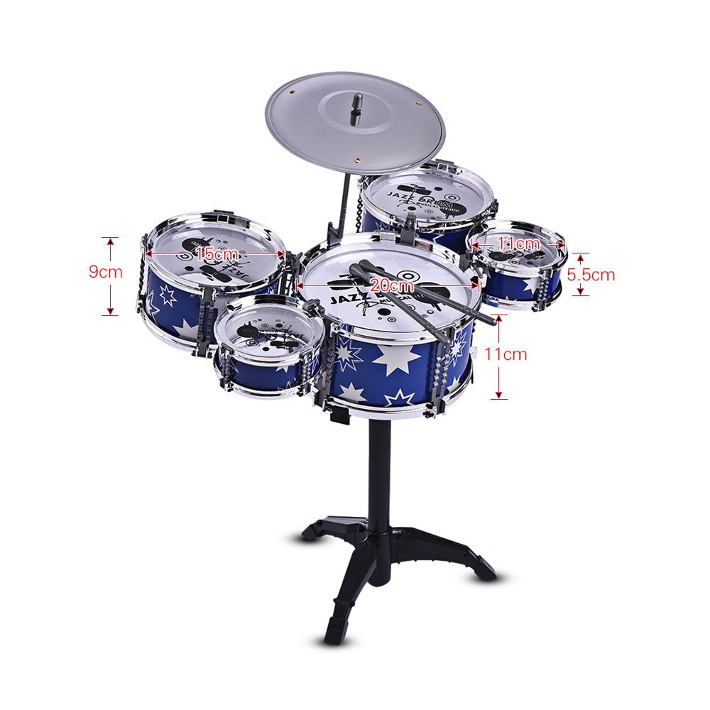 Jazz Drum Set with Small Stool