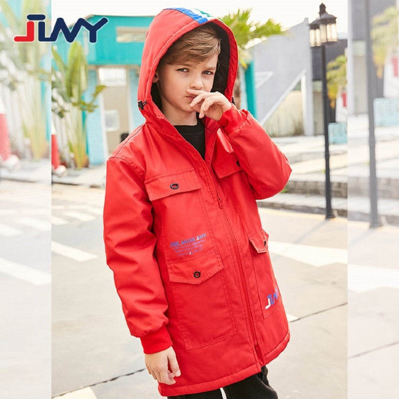 Breathable Long Waterproof Hooded Jacket