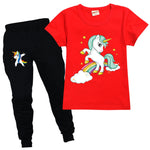 Unicorn Kids Cartoon Outfits Baby