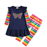 Rainbow Embroidery Clothing Set