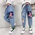 Cartoon Casual Denim