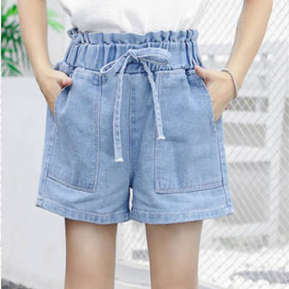 Printed Casual Denim Shorts