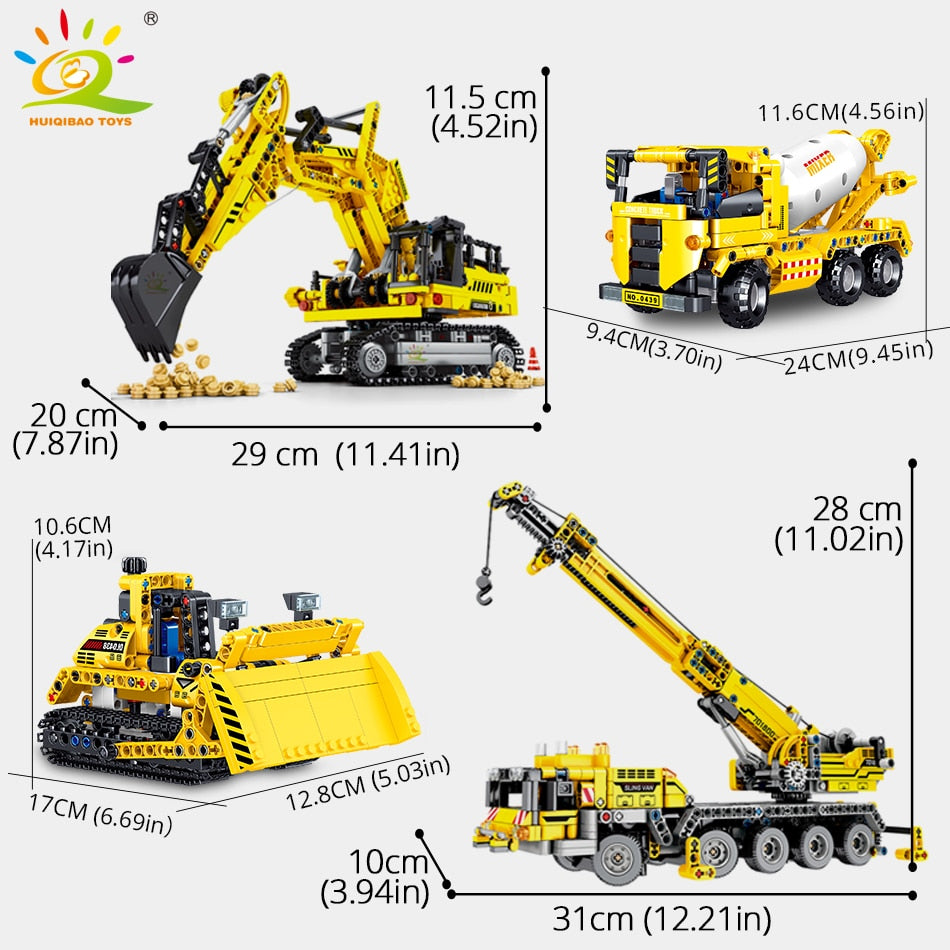 Excavator Bulldozer Toy Car