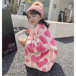 Cute Heart Pattern Warm Jacket