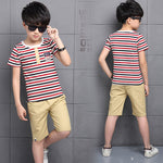 Casual Stripe Clothing Set