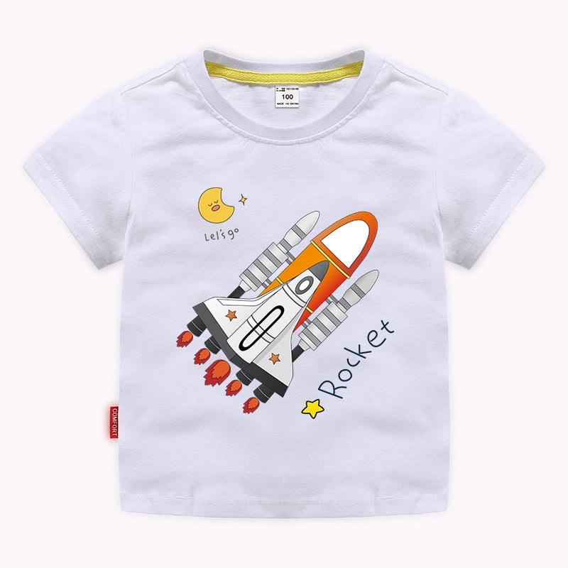 Cartoon Rocket T-Shirt