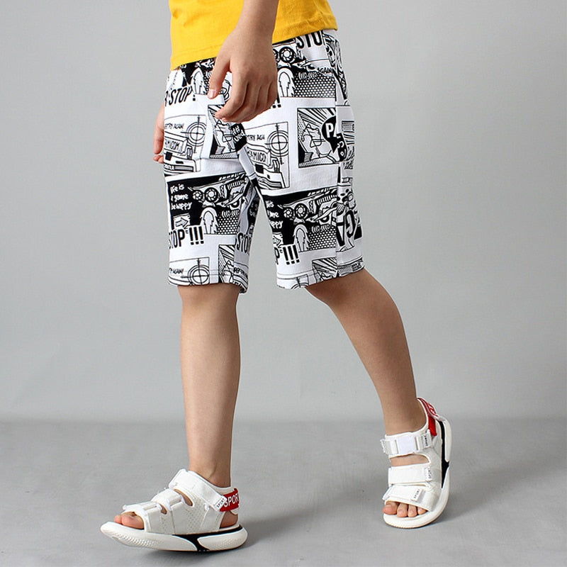 Elastic Waist Cotton Shorts