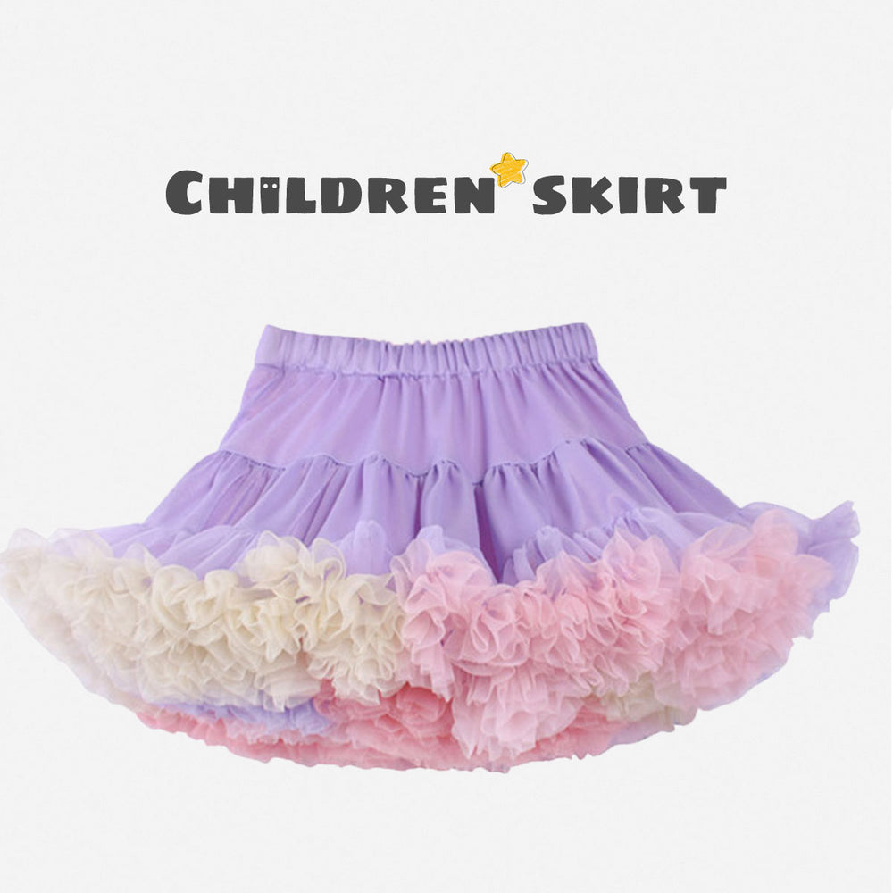 Solid Fluffy Tulle Tutu Skirt