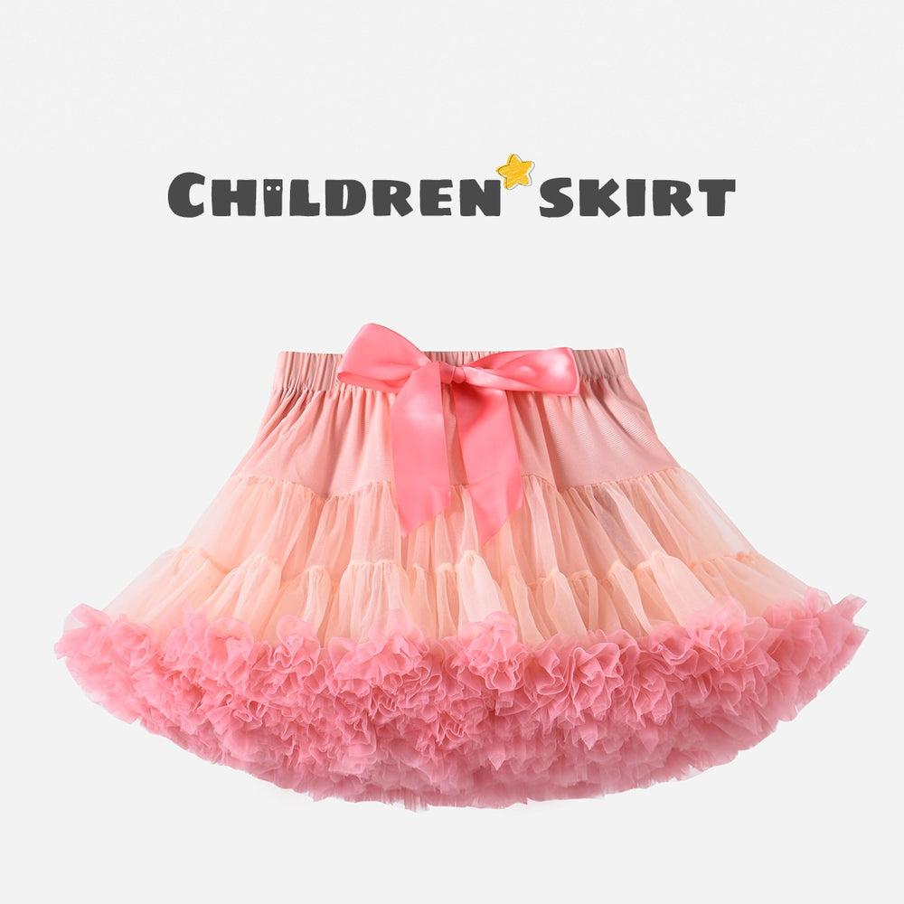 Solid Fluffy Tulle Tutu Skirt