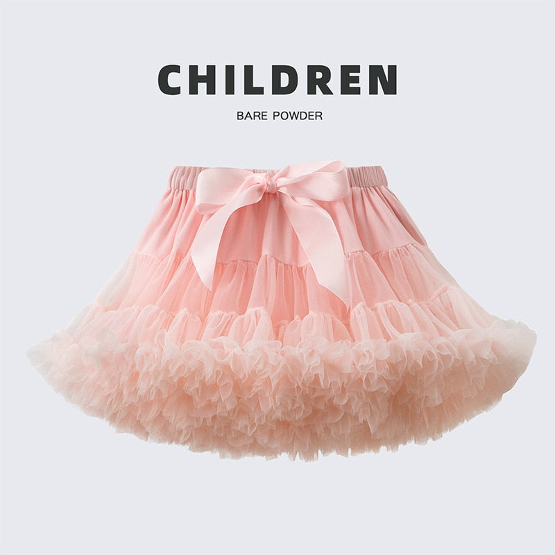 Solid Fluffy Tulle Tutu Skirt