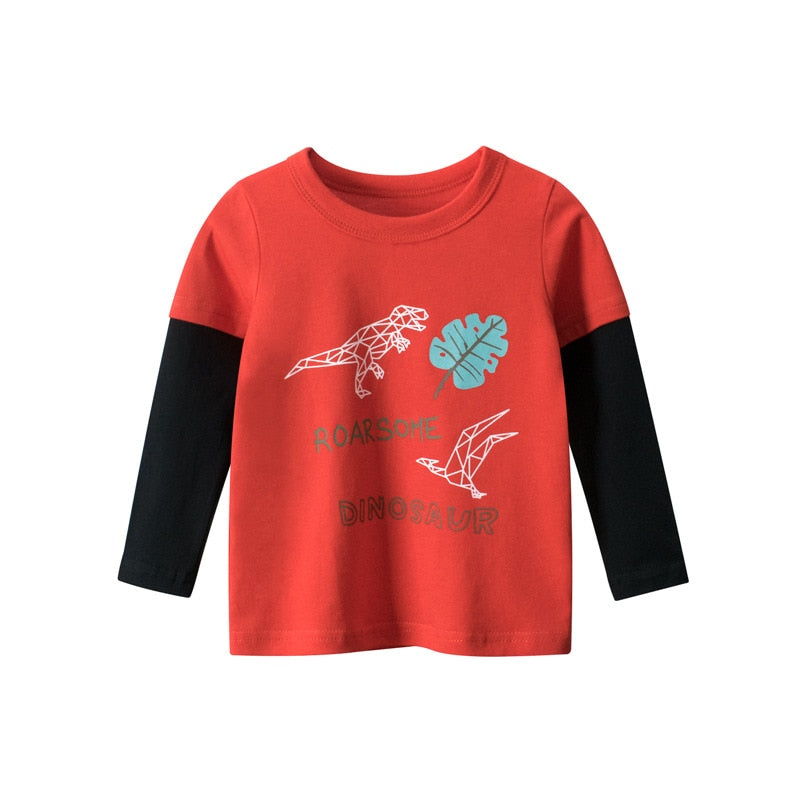 Cartoon Dinosaur Long Sleeve T Shirt