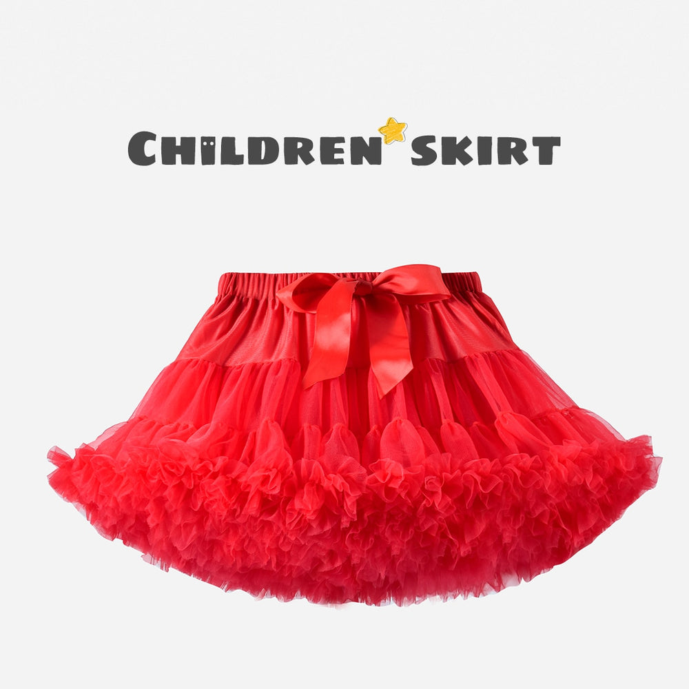 Solid Fluffy Tulle Tutu Skirt