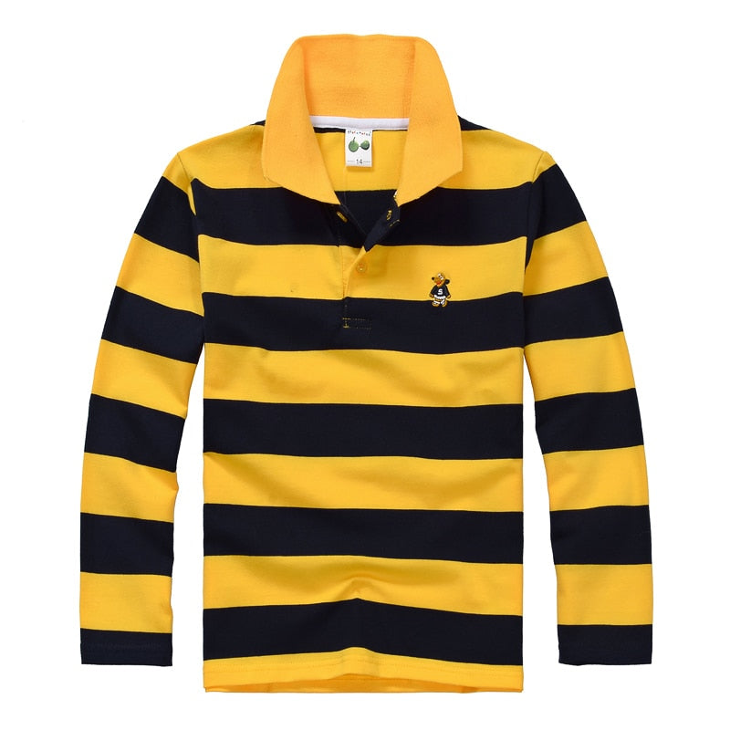 Striped Cotton Long Sleeve T-shirt