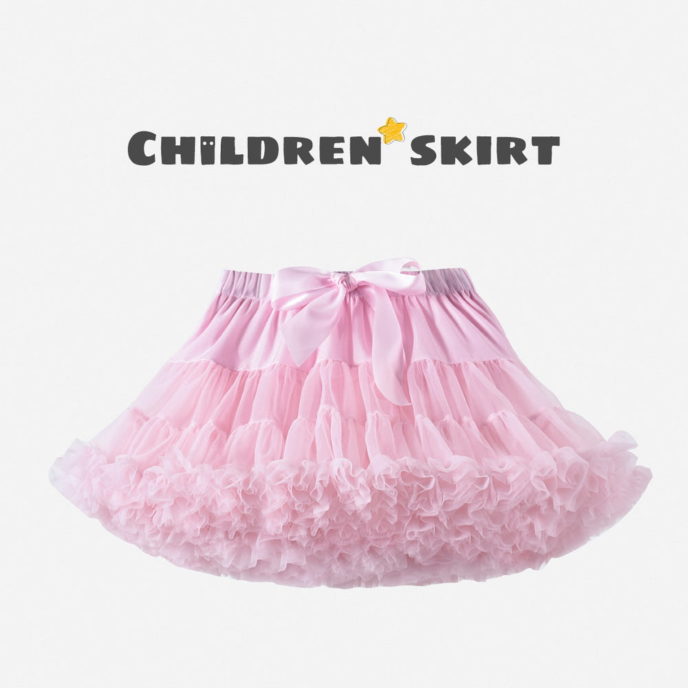 Solid Fluffy Tulle Tutu Skirt