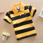 Stripes Short Sleeve Polo Shirt