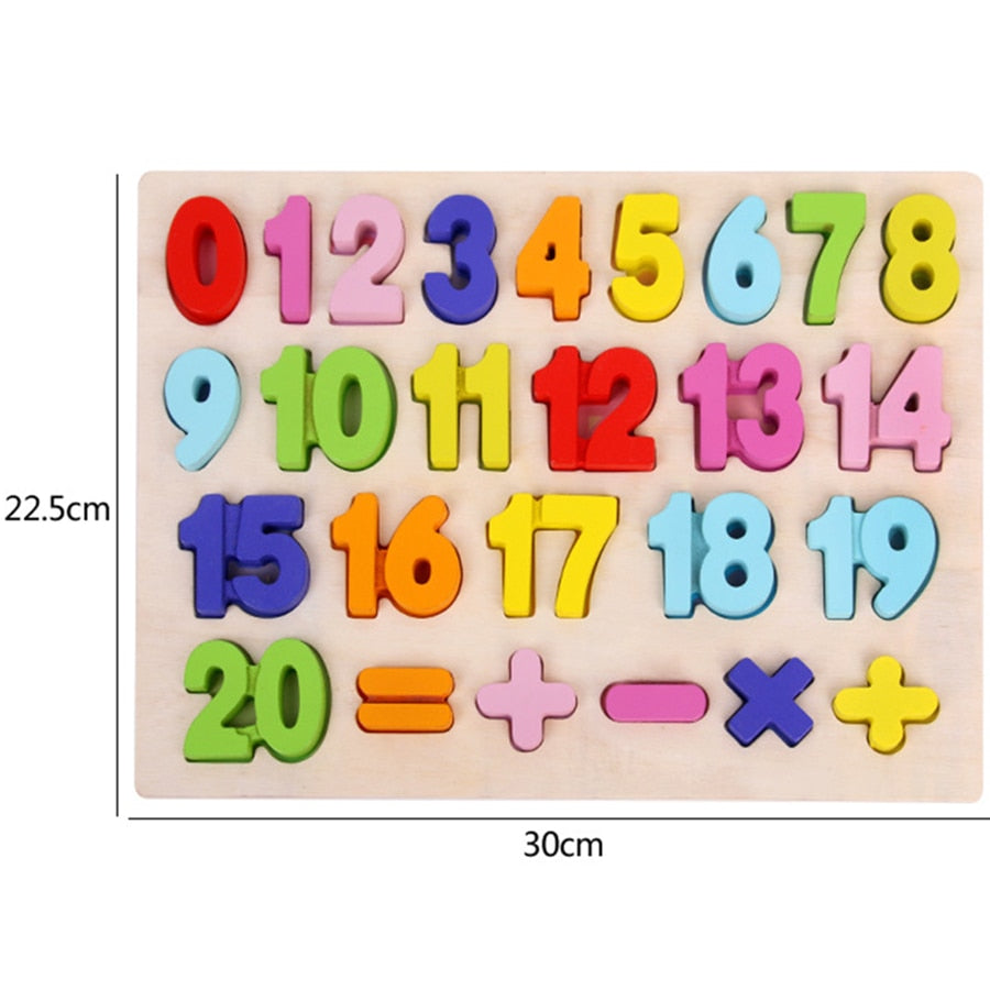 ABC Puzzle Digital Wooden Toys