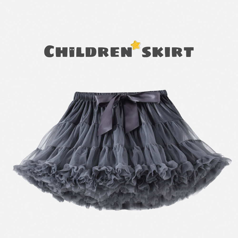 Solid Fluffy Tulle Tutu Skirt