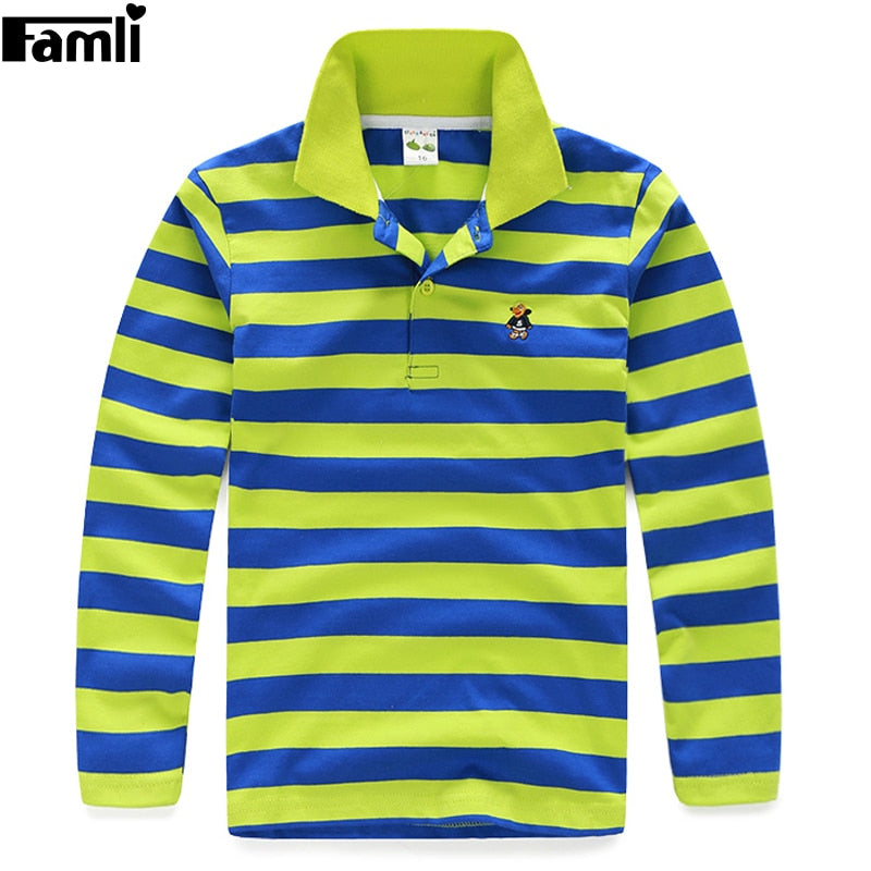 Striped Cotton Long Sleeve T-shirt