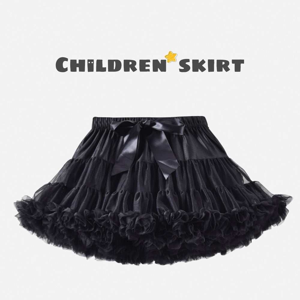 Solid Fluffy Tulle Tutu Skirt