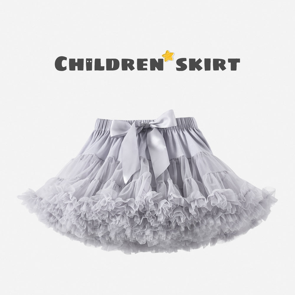 Solid Fluffy Tulle Tutu Skirt