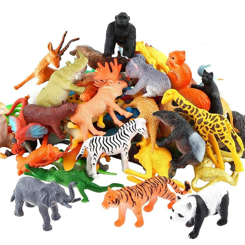 53Pcs/set Animal Toy Simulation