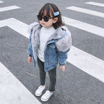 Faux Fur Denim Jacket