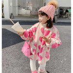 Cute Heart Pattern Warm Jacket