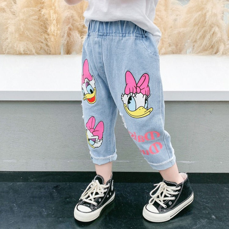 Daisy Duck Printed Jeans