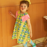 Floral Bowknot Doll Neck Dress